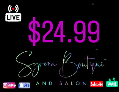 $24.99 - Syrena Boutique & Salon