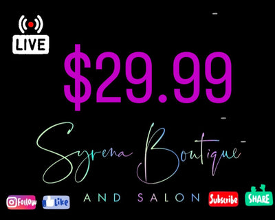 $29.99 - Syrena Boutique & Salon