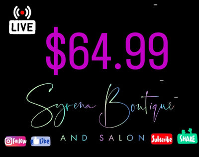 $64.99 - Syrena Boutique & Salon