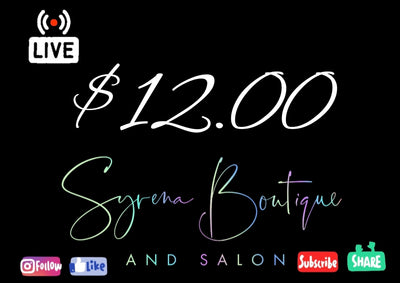 $12.00 - Syrena Boutique & Salon
