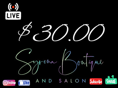 $30 - Syrena Boutique & Salon