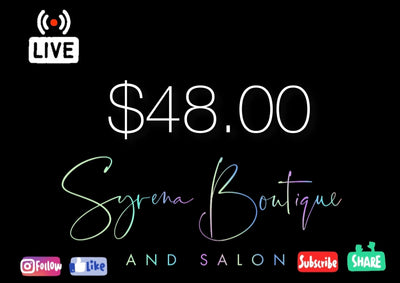 $48.00 - Syrena Boutique & Salon