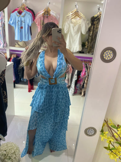 Blue Maxi Dress - Syrena Boutique & Salon