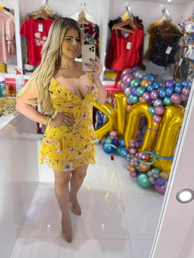 Yellow SpringDress - Syrena Boutique & Salon